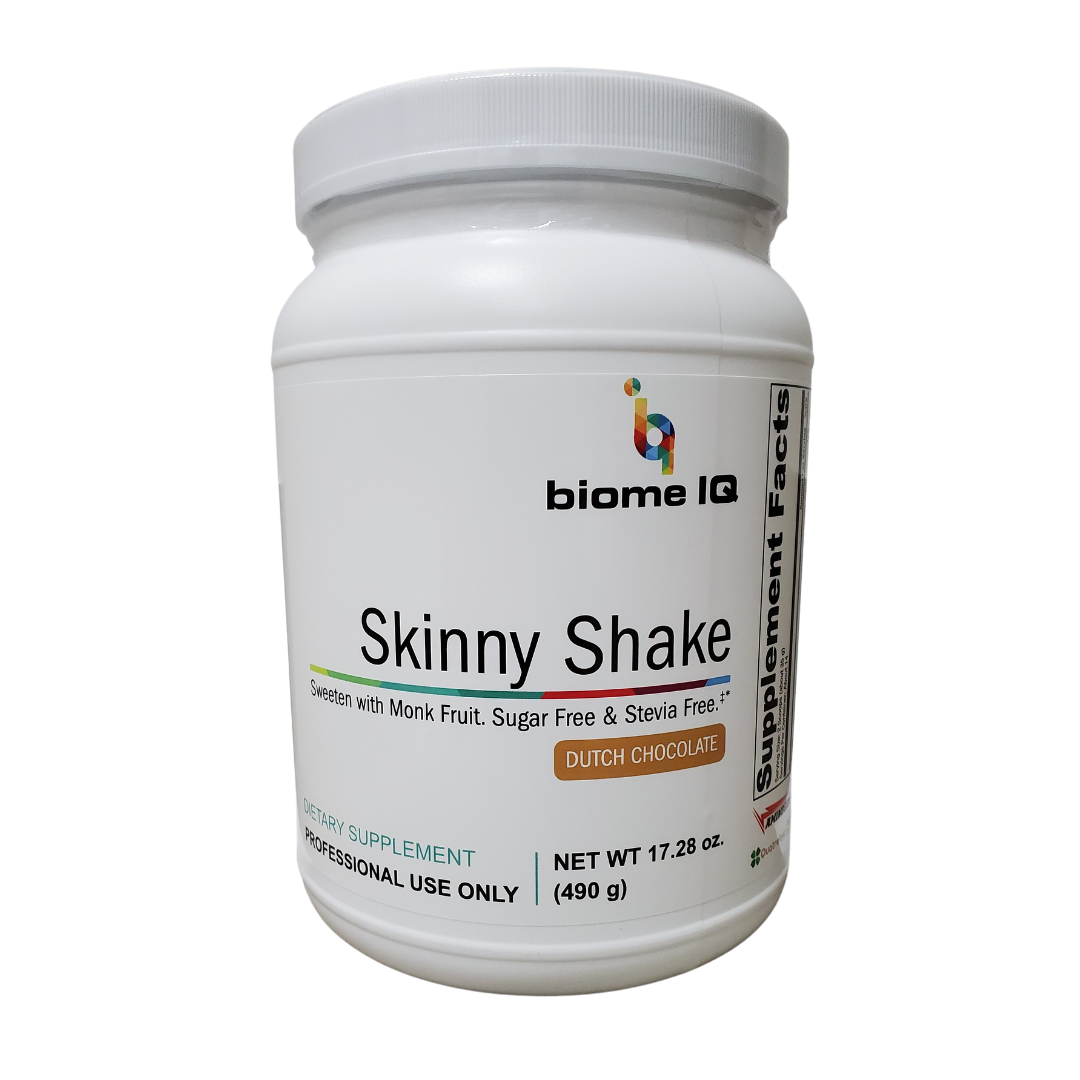 Skinny Shake is a nutrient rich shake mix designed to meet the needs for individuals with dietary restrictions: such as vegan, vegetarian, soy-free, dairy-free, sugar-free, stevia-free diets. Skinny Shake is an alternative source of quality protein. Our formula combines natural pea and rice protein blend, plant enzymes, fiber, with essential micronutrients: activated B Vitamins, Magnesium, Selenium, and is sugar/stevia free. Supports protein metabolism, heart health, and gastrointestinal health.