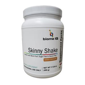Skinny Shake is a nutrient rich shake mix designed to meet the needs for individuals with dietary restrictions: such as vegan, vegetarian, soy-free, dairy-free, sugar-free, stevia-free diets. Skinny Shake is an alternative source of quality protein. Our formula combines natural pea and rice protein blend, plant enzymes, fiber, with essential micronutrients: activated B Vitamins, Magnesium, Selenium, and is sugar/stevia free. Supports protein metabolism, heart health, and gastrointestinal health.