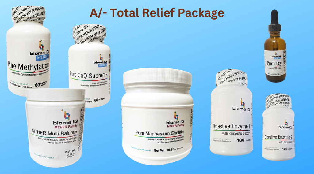 A/- Total Relief Package (Multi-Balance, PM, P-COQ-S, P-D3, DE1, DE2, PM-Chelate)