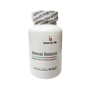 Adrenal Balance is designed to support the adrenal system by improving the body’s apoptogenic response and supporting adrenal hormone production. The formula combines high quality apoptogenic herbs with key B vitamins which helps manage your bodies response to stress and supports proper adrenal functioning. Adrenal health influences thyroid function. The thyroid relies on Cortisol to work efficiently. Maintaining adrenal health can help improve thyroid health.