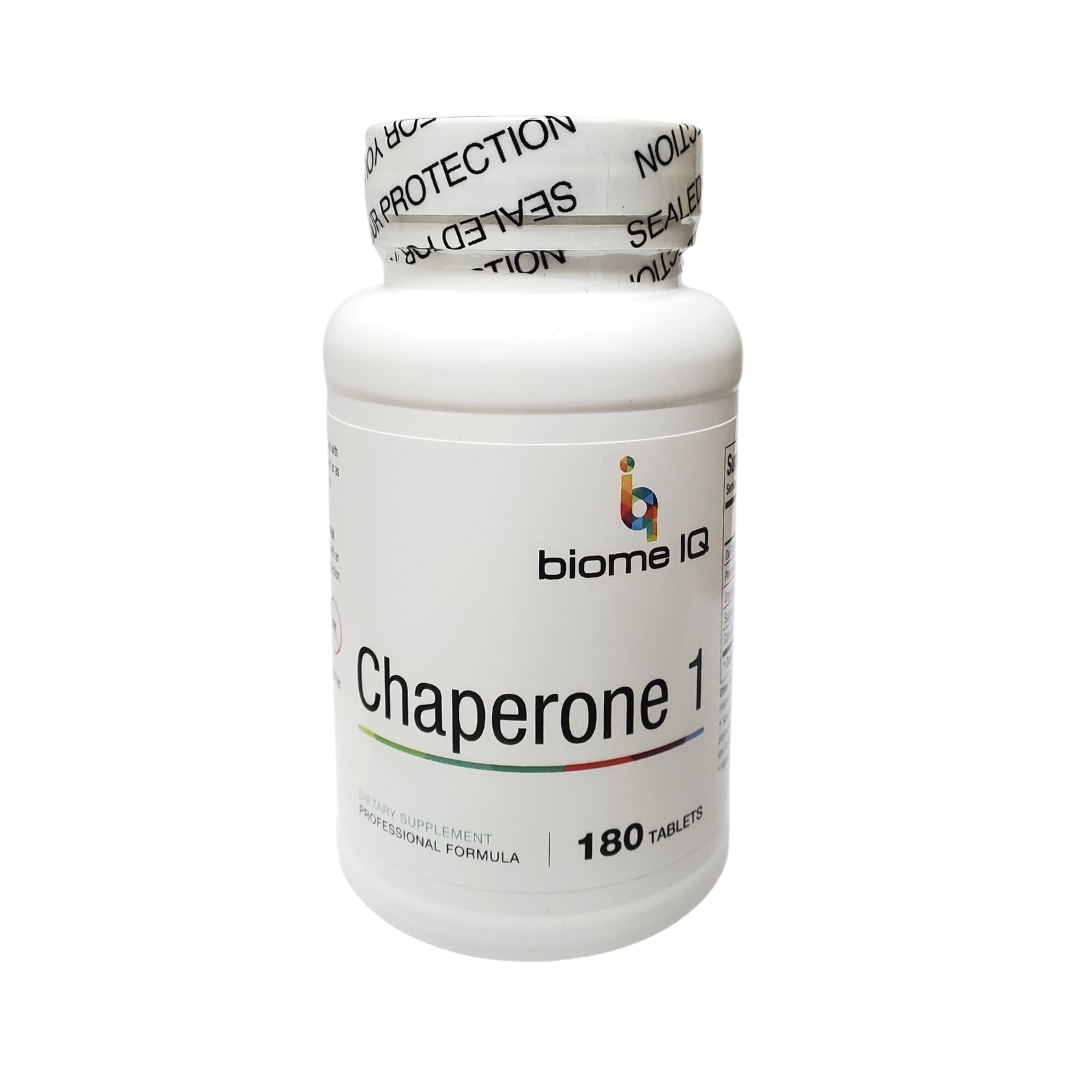Chaperone 1 is composed of bile salts, SOD, and catalase. This is used to improve the ability of butyrate to move into the cells as it can function as a heat shock protein. SOD binds to molecules of copper and zinc to break down toxins. Charged oxygen molecules called superoxide radicals are byproducts of normal cell processes, these free radicals must be broken down regularly to avoid damaging cells, in this case motor neurons.