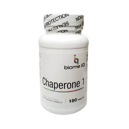 Chaperone 1 is composed of bile salts, SOD, and catalase. This is used to improve the ability of butyrate to move into the cells as it can function as a heat shock protein. SOD binds to molecules of copper and zinc to break down toxins. Charged oxygen molecules called superoxide radicals are byproducts of normal cell processes, these free radicals must be broken down regularly to avoid damaging cells, in this case motor neurons.