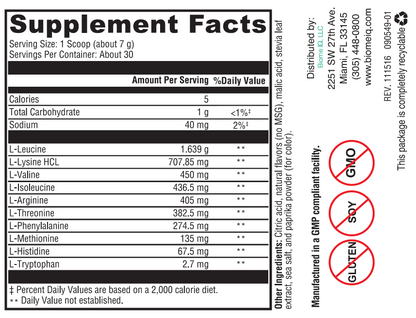 Taking amino acids before exercising, not only improves muscle strength during the workout but is effective long after by helping with muscle recovery, decreasing muscle damage, promoting muscle protein synthesis, and regulating exercise-induced inflammation.