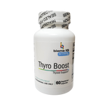 Thyro Boost est une formule mixte à base de minéraux et de plantes qui favorise une fonction thyroïdienne saine. Un déséquilibre des hormones thyroïdiennes peut engendrer de nombreux symptômes désagréables tels que : manque d'énergie, cerveau brumeux, fatigue chronique, cheveux clairsemés, insomnie, anxiété et sautes d'humeur. Thyro Boost combine des acides aminés, des vitamines, des minéraux et des extraits de plantes pour favoriser l'équilibre des hormones thyroïdiennes et améliorer la santé de la thyroïde.